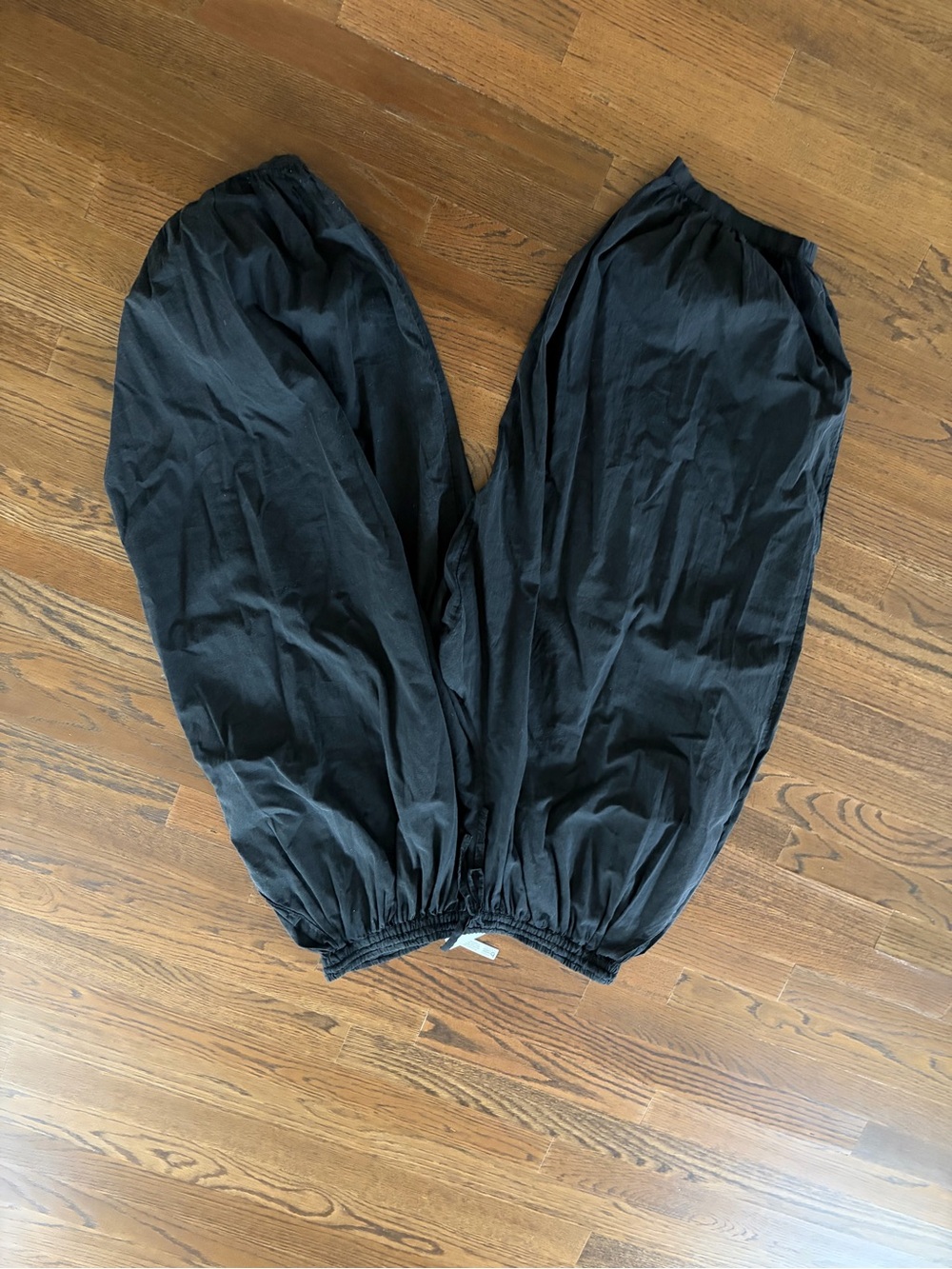 BDG Black Wide-Leg Elastic Waist Pants